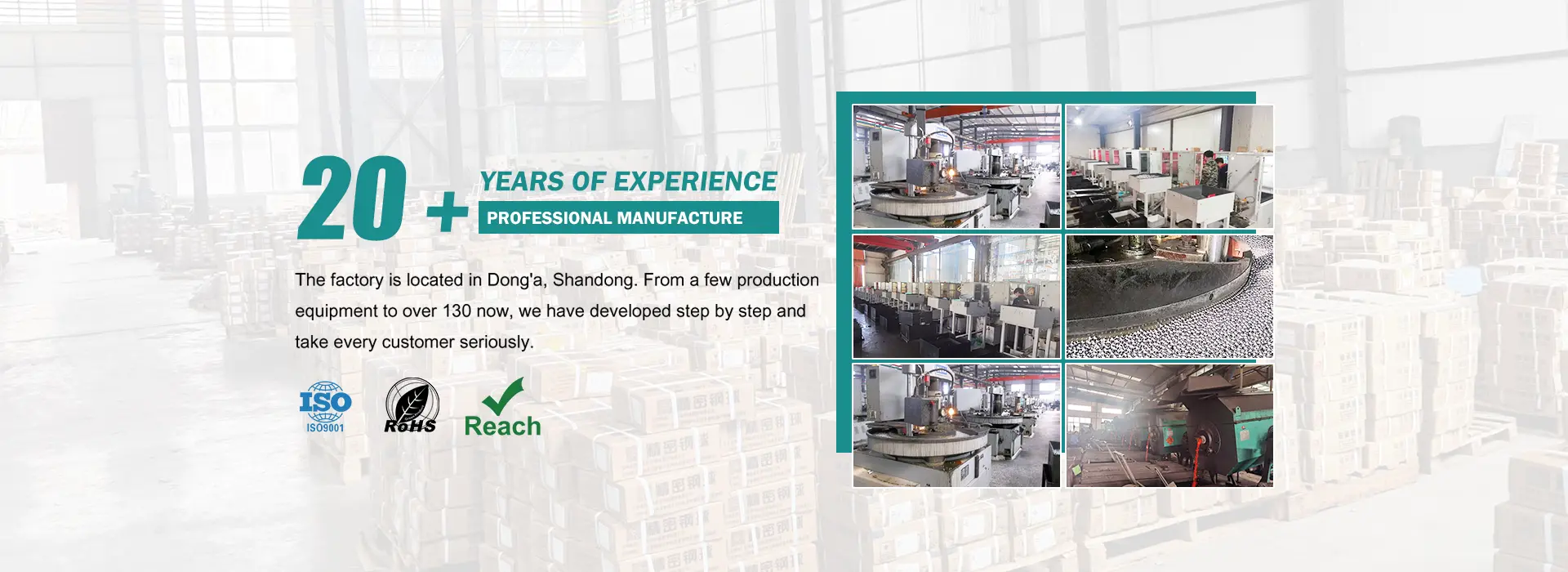 Usine de balles en acier en Chine
